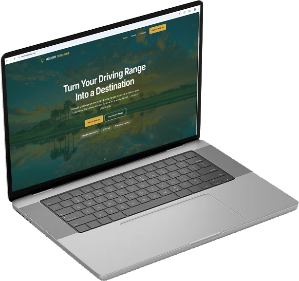 Holeout Challenge website on desktop