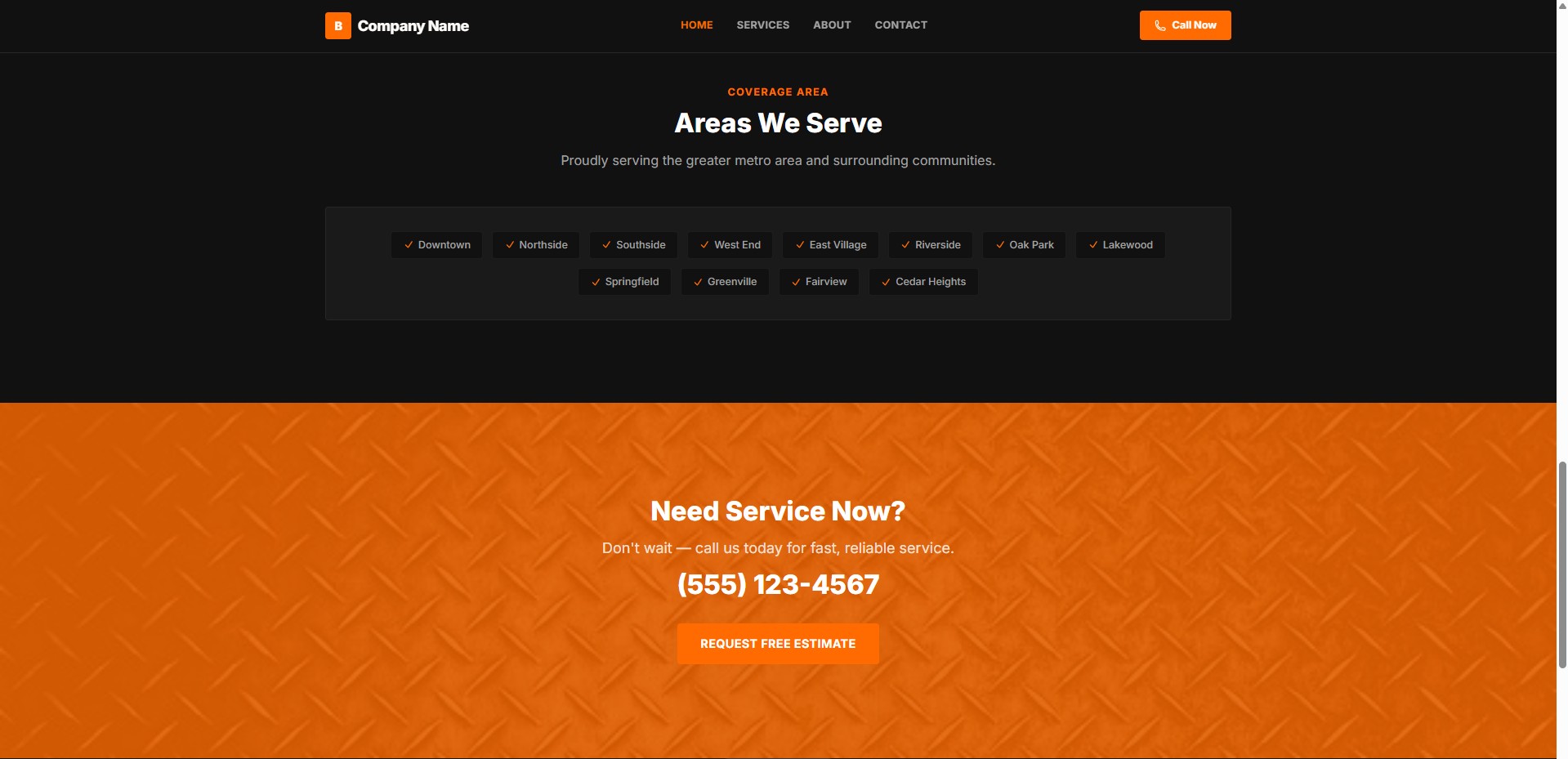 Bold template — screenshot 2