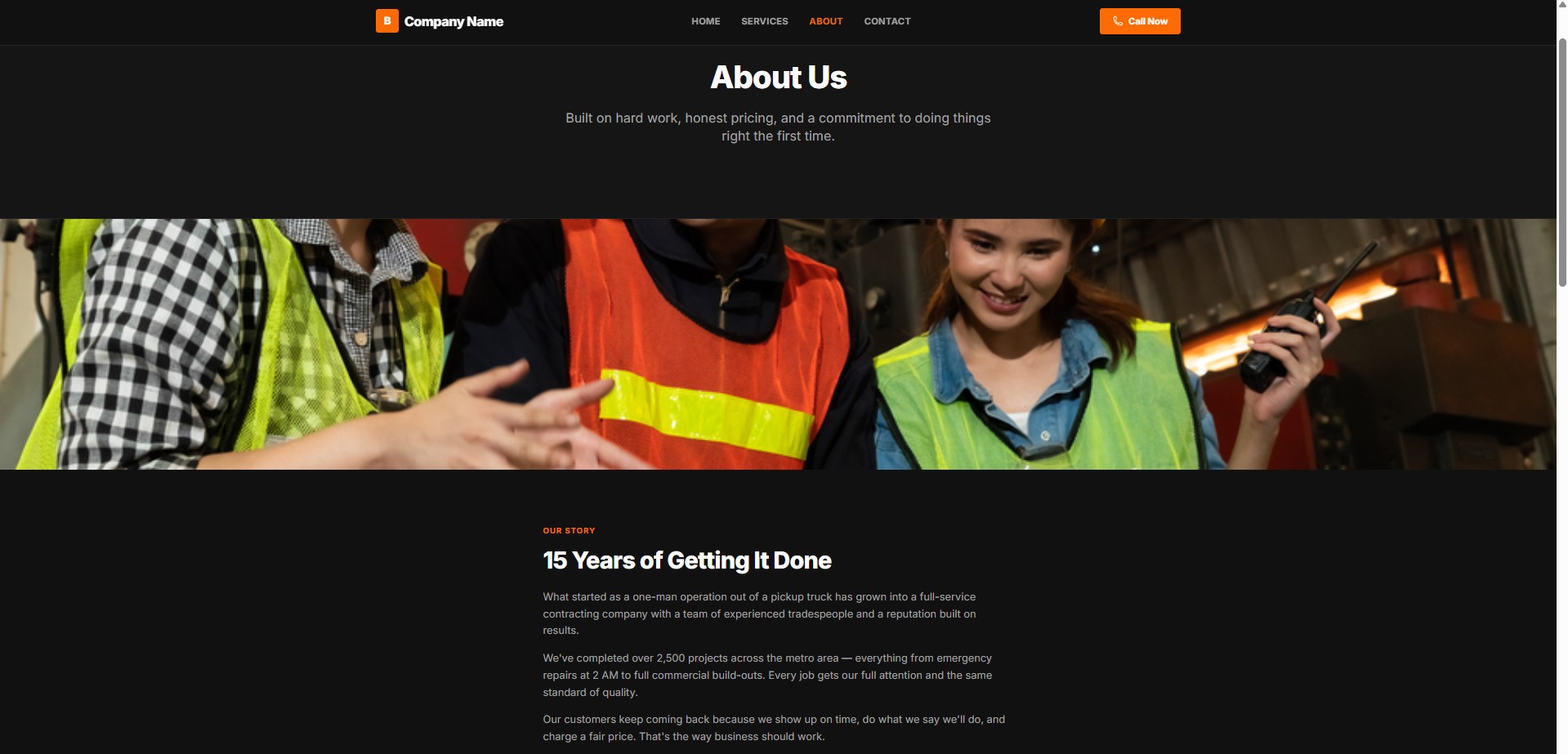 Bold template — screenshot 4