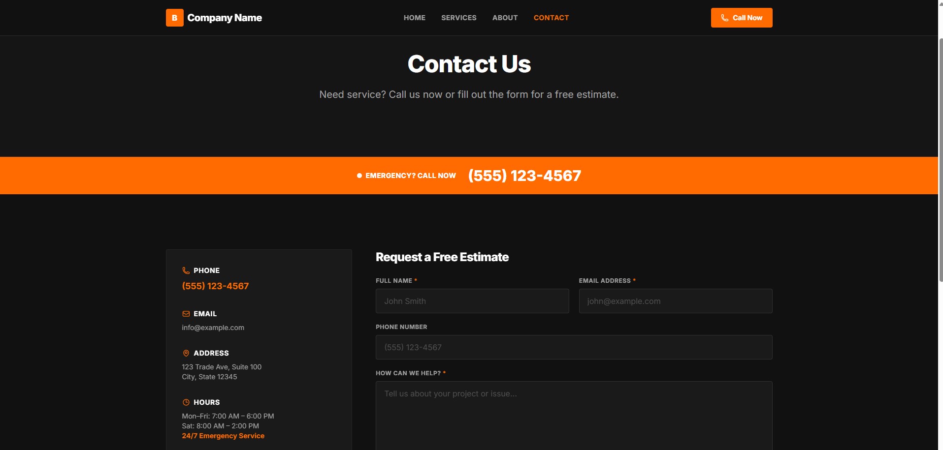 Bold template — screenshot 6